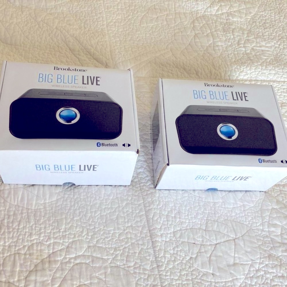 BROOKSTONE wireless bluetooth speaker x2, NWT